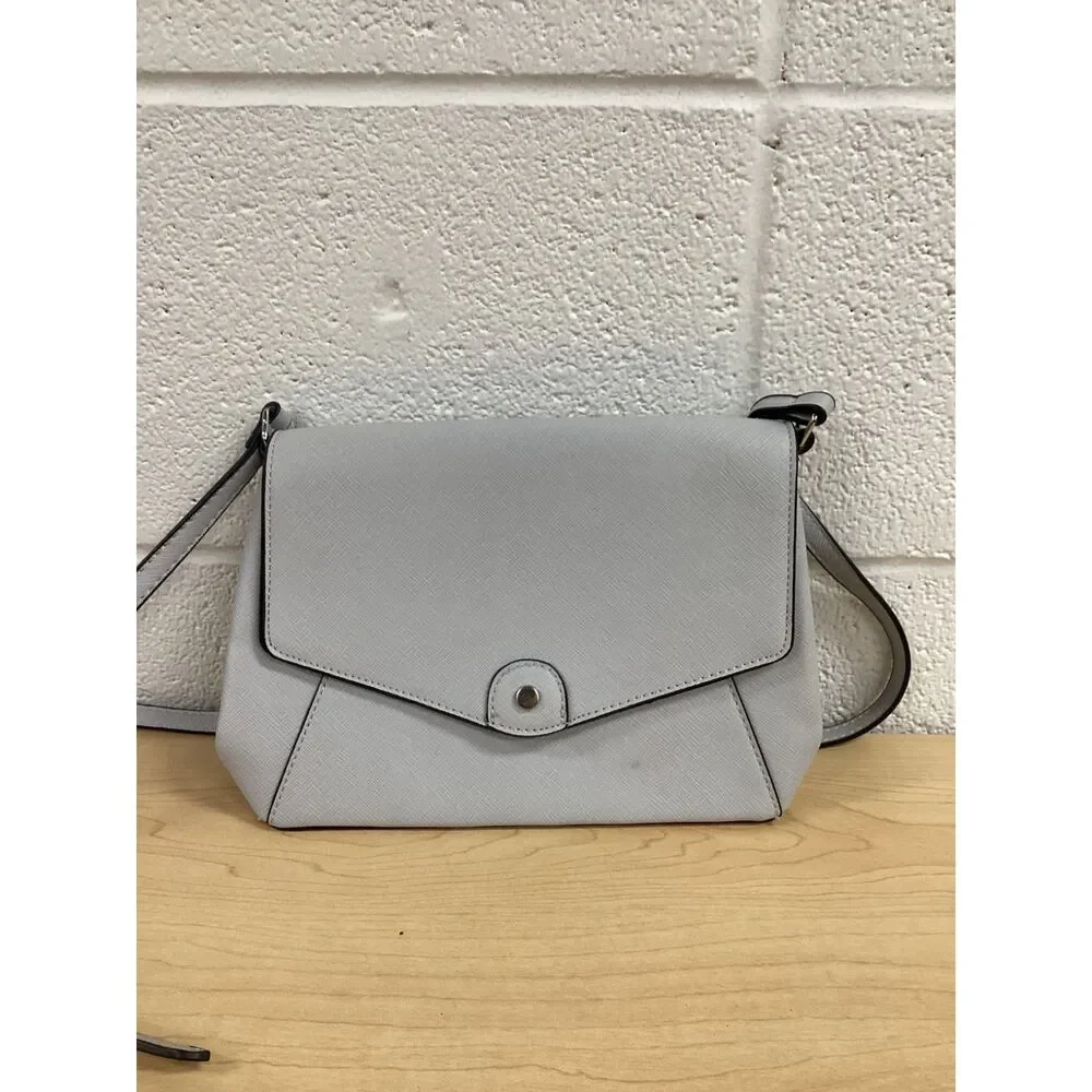 Kate & Alex Cuffaro Italian Design Silver Envelope Crossbody Bag